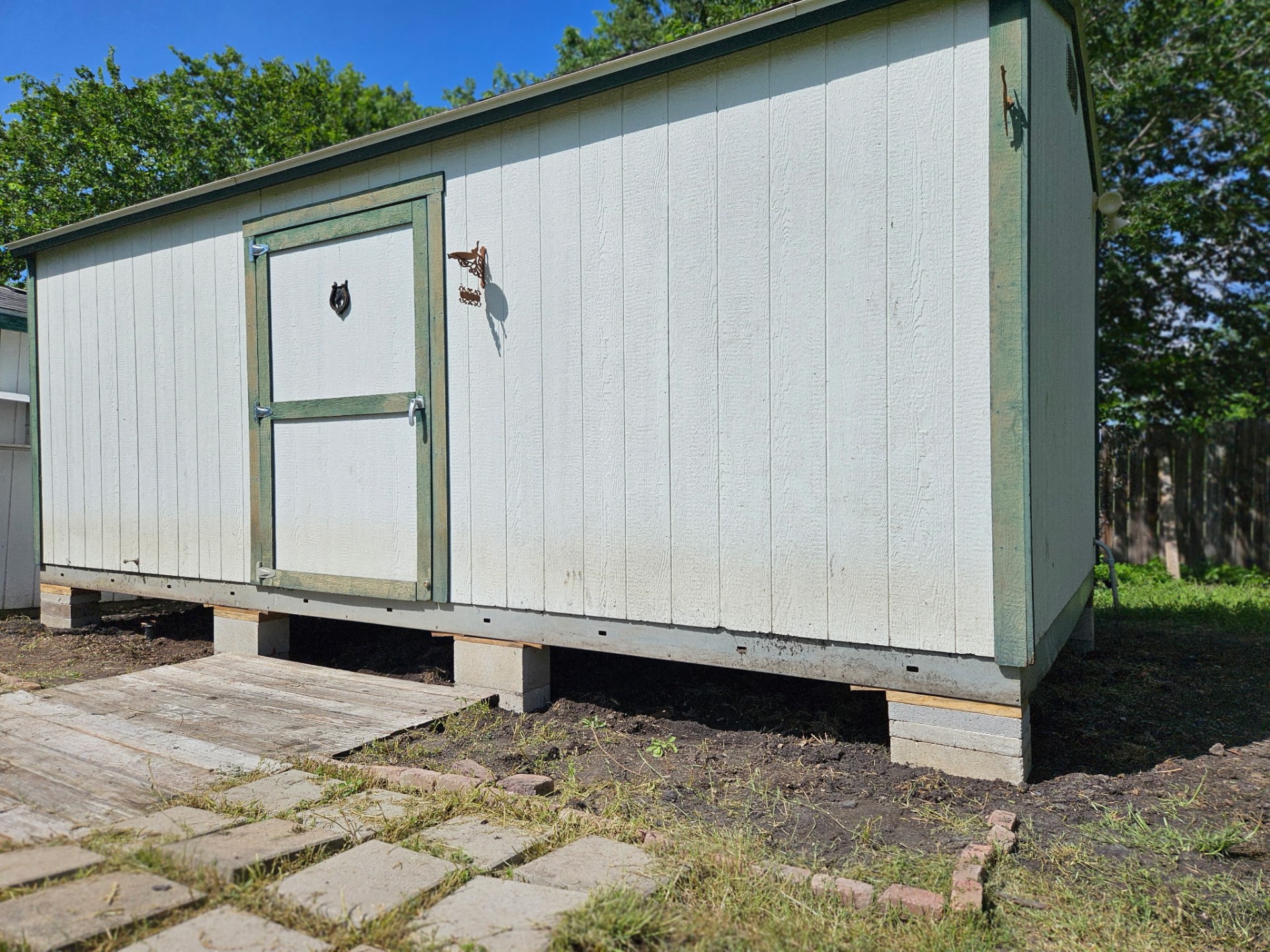 New skirting installed around the base of a manufactured home